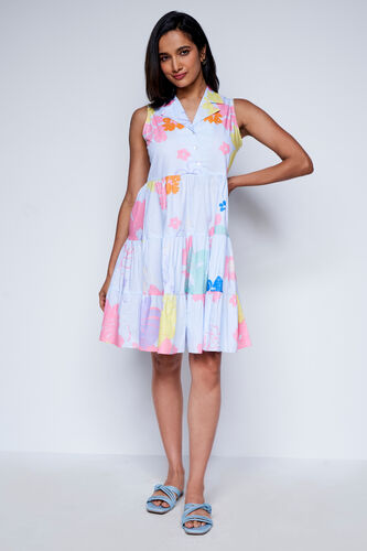 Sky Blue Candy Shop Tiered Dress, Sky Blue, image 2